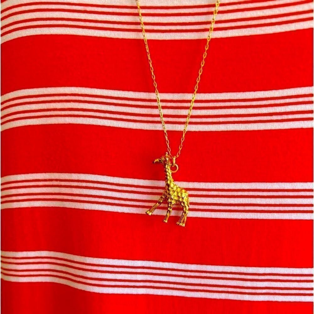 J.Crew Giraffe Charm Necklace